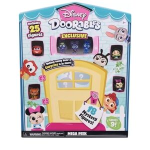 NEW DISNEY DOORABLES SERIES 9 LOT OF 4 MEGA PEEK PACK 25 FIGURES W/ EXCLUSIVE
